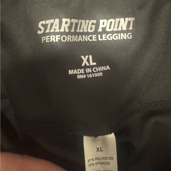Black Performance Leggings Starting Point XL - Picture 2 of 5